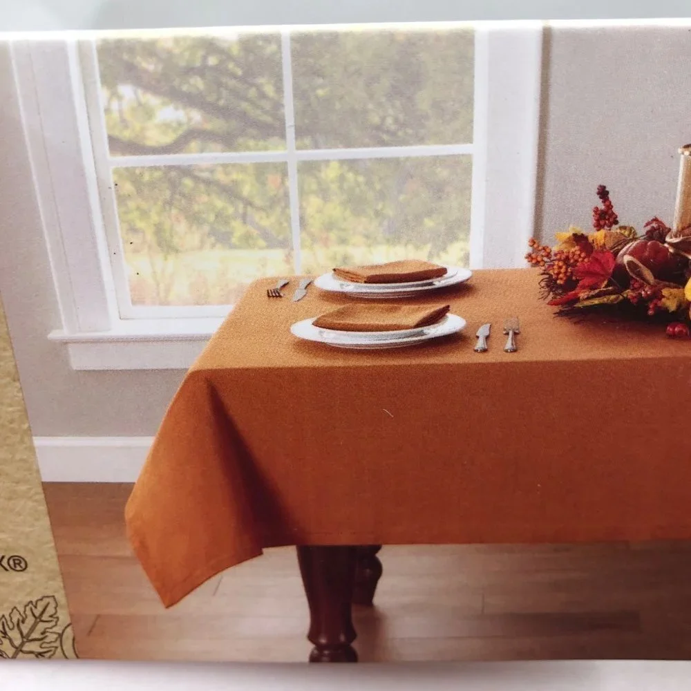 HEMSTITCH TABLE CLOTH 60x84 OBLONG/OVAL NEW WITH TAG‎